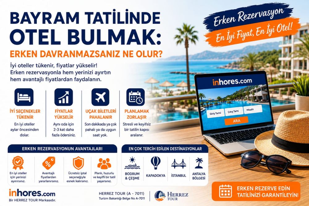Bayram Tatilinde Otel Bulmak: Erken Davranmazsanız Ne Olur?