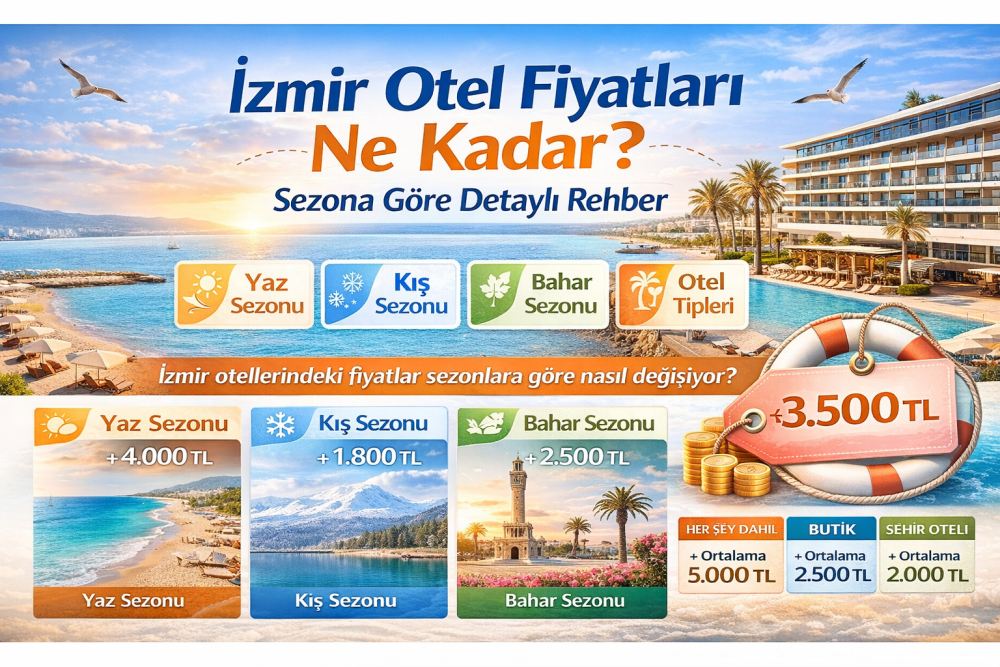İzmir Otel Fiyatları Ne Kadar? Sezona Göre Detaylı Rehber 2026