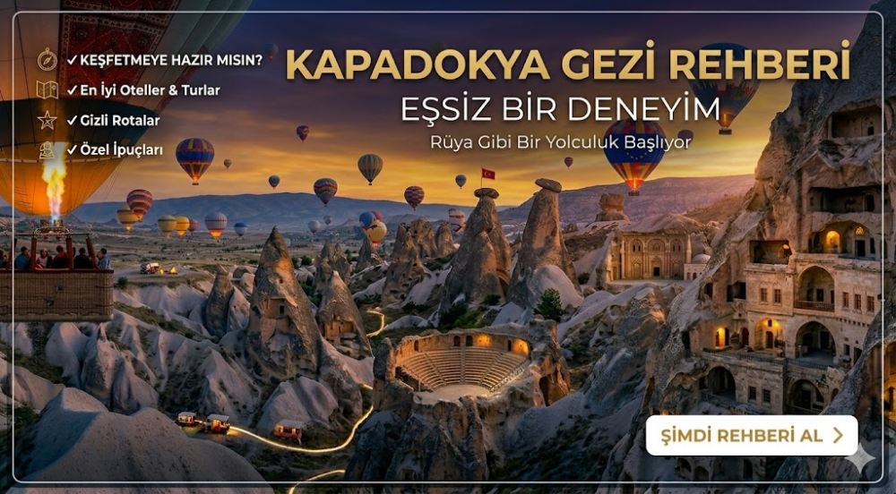 Kapadokya Gezi Rehberi : Balon, Peri Bacaları ve Yeraltı Şehirleriyle Eşsiz Bir Deneyim